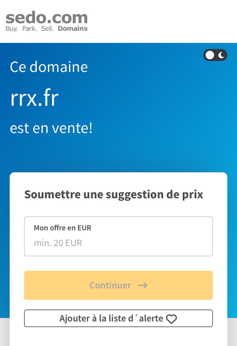 NDD1com's tweet photo. Le domaine https://t.co/CUo8Pk9XLU est vente !
➡️ Faites une offre pour ce nom de domaine !

#ndd #domainforsale #domainname #domainnamesforsale #NomDeDomaine #rrx #forsale #sedo #forsaledomain #business #money #gagnerargent #gagnerdelargent #gagnerdelargentenligne https://t.co/l1nFWPSnE1