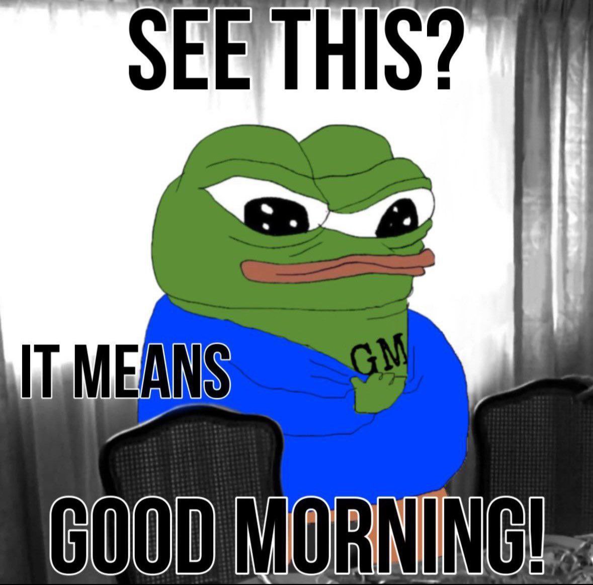 See this? It a GM to all me frens!☕️👍🏻🫂🌞