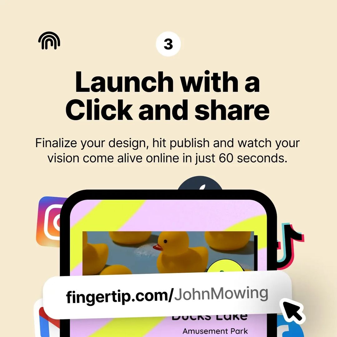 Fingertip tweet media