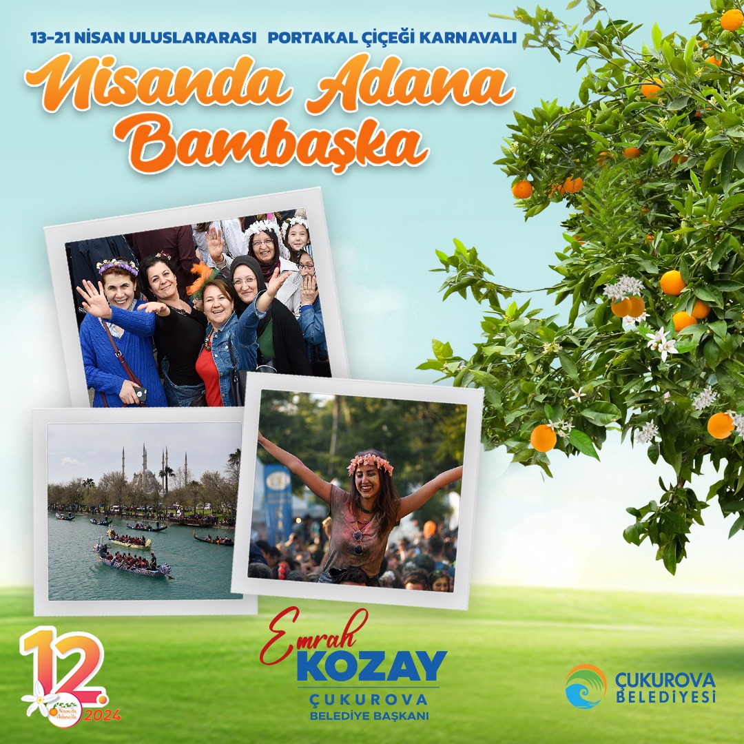 Uluslararası Portakal Çiçeği Karnavalı ile Nisan'da Adana Bambaşka... Haydi karnaval coşkusunu yaşamaya! Karnaval programı: nisandaadanada.com/2024-uluslarar…