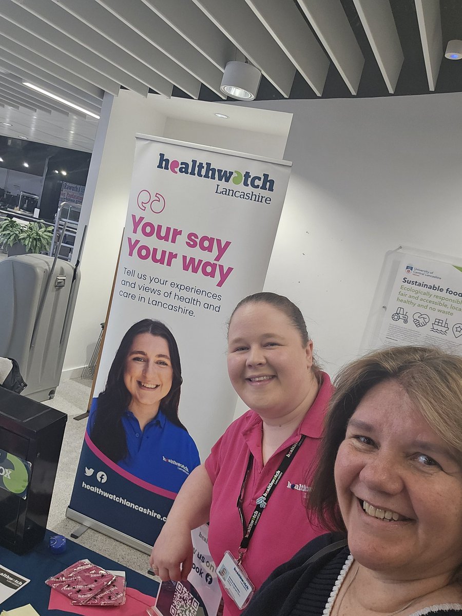 Thanks to Emmy  @HW_Lancashire for sharing valuable insights with me of what's concerning to local people using @LancsHospitals and other local health services. 
Preston #healthmela2024