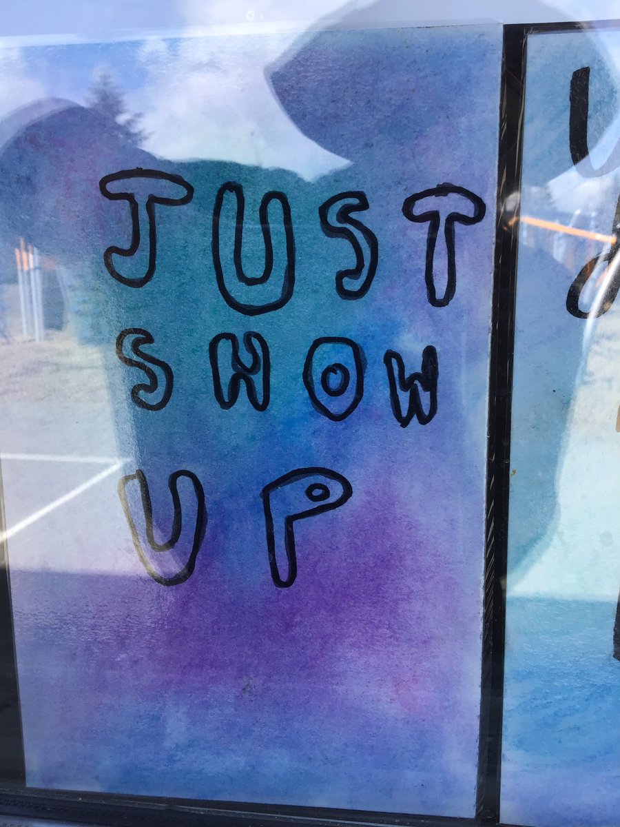 Walking along the outside of <a href="/rosemaryheights/">Rosemary Heights</a> you will see these uplifting messages in the window of Ms. Hug’s 4/5 class.  It’s important to have these messages on the tip of your tongue and always in the back of your mind.  #sd36learn #SEL