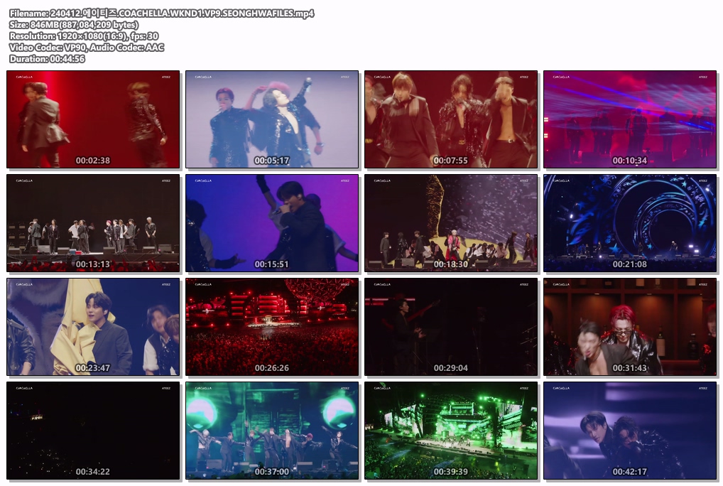240412 에이티즈(ATEEZ)
Coachella Weekend One
(VP9, H264 1080p)
abcix.xyz/FsVNIusx