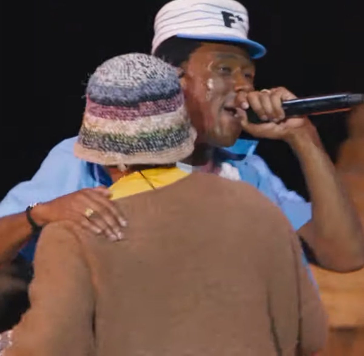 nfr_podcast's tweet photo. TYLER, THE CREATOR BRINGS OUT CHILDISH GAMBINO AT COACHELLA 🔥

“You know what’s sick? I used to hate that [guy]. I don’t know why, I gotta go to therapy to figure it out.” https://t.co/BQVarNz5wm