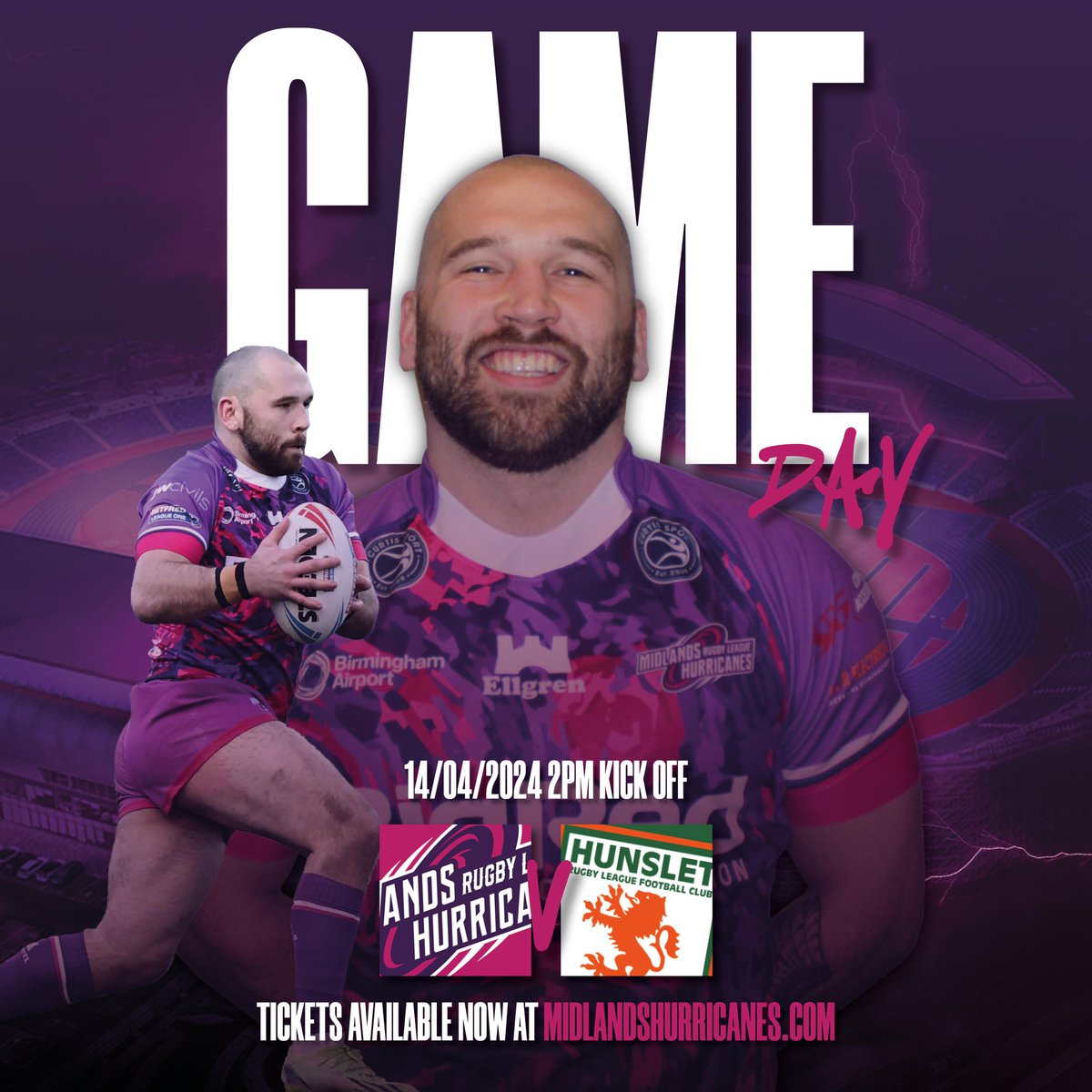 HurricanesRLFC's tweet image. 🌪️🆚🟢🟠 | GAME DAY! 

Our "on the road" home fixture sees us welcome the Parksiders to Sheffield as we seek our second win of the season.

🆚 | @HunsletRLFC 
⌚ | 2pm KO
🏟️ | Olympic Legacy Park, Sheffield
🏆 | Betfred League 1 (Round 5)