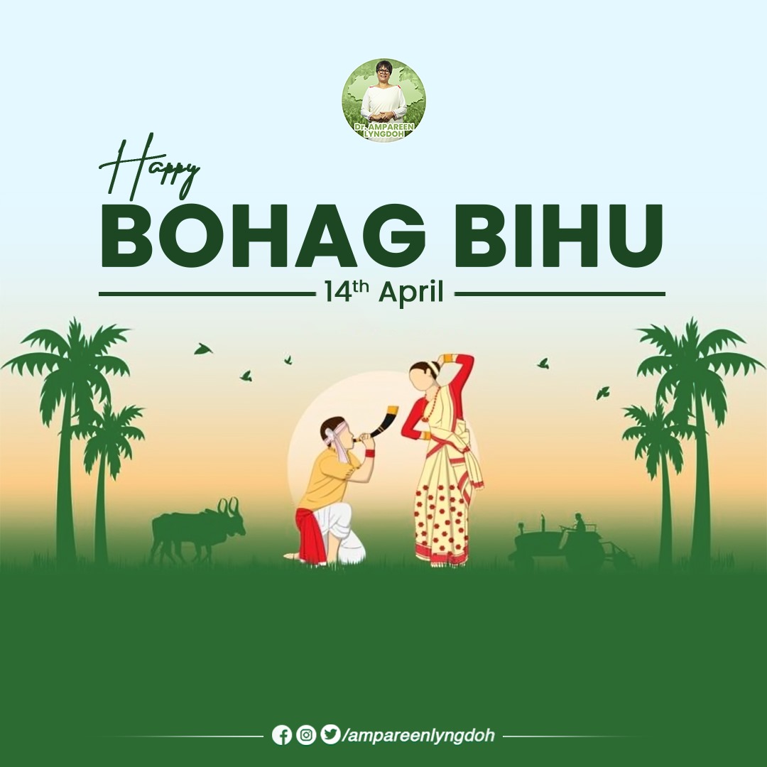 Wishing everyone a joyous Bohag Bihu! May the vibrant colors, melodious tunes, and spirited dances fill your hearts with happiness and unity. 🌼🎶  

#BohagBihu #FestivalOfColors #UnityInDiversity