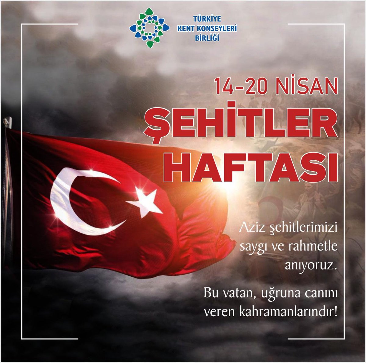 Vatanımızın bağımsızlığı ve bölünmez bütünlüğü için canlarını feda eden aziz şehitlerimizi saygı, minnet ve rahmetle anıyoruz. 🇹🇷 #ŞehitlerHaftası