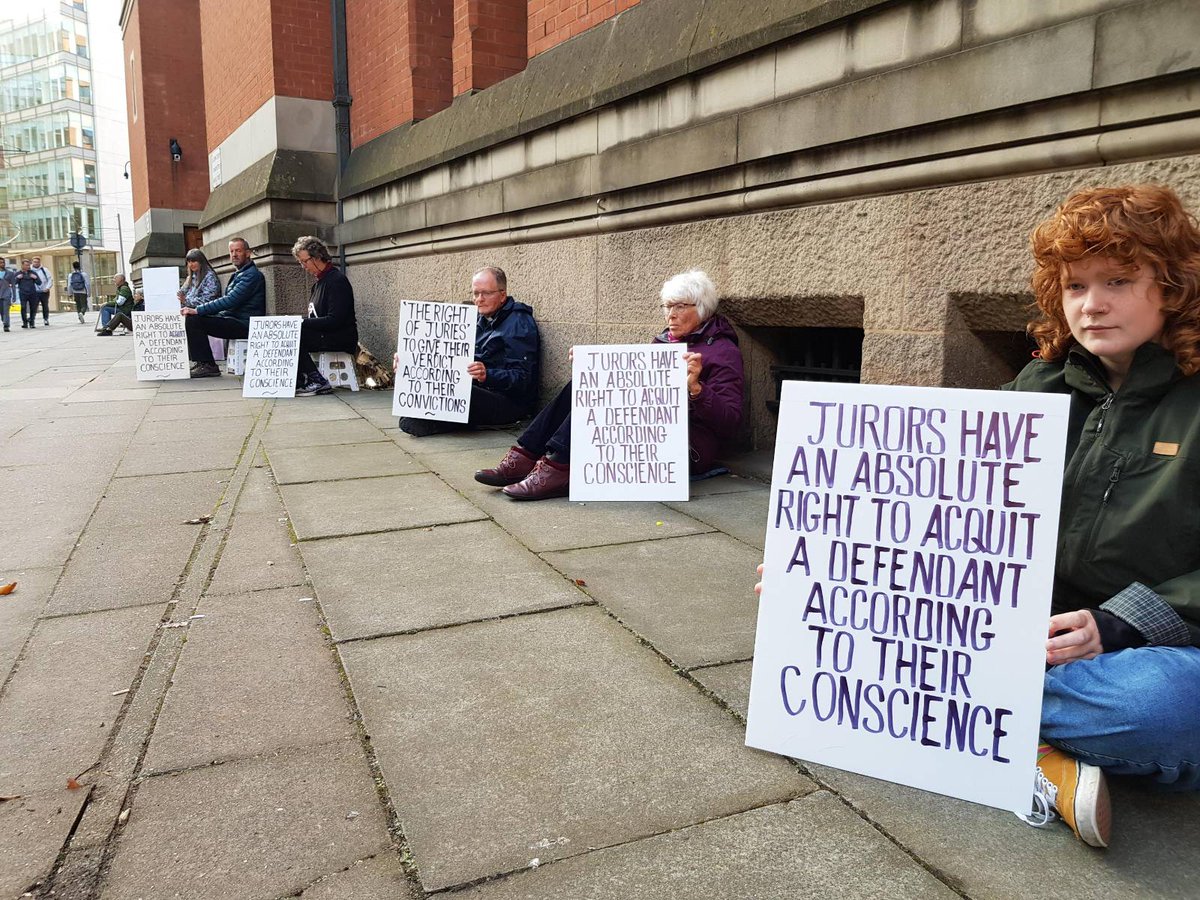 As the Solicitor General applies to commit Trudi Warner to prison, hundreds to gather outside every crown court in England and Wales.  

Full story here: shorturl.at/cglCM