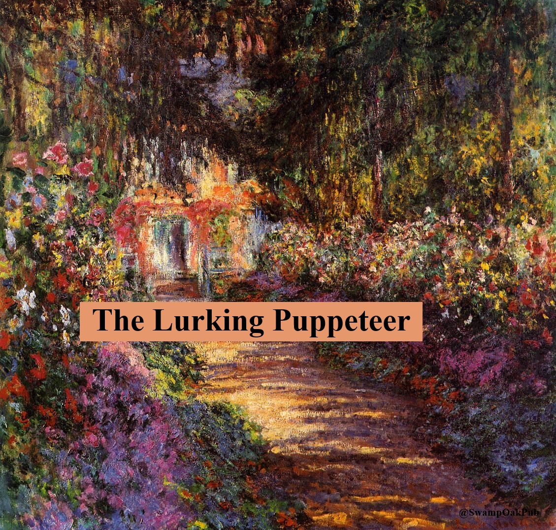 SwampOakPub's tweet photo. Is Your Mind a Puppet Master or a Stagehand?

Read "The Lurknig Puppeteer" to paint your reality with awareness and control: https://t.co/Rf1SkgVBww https://t.co/R2RSvn4PA8