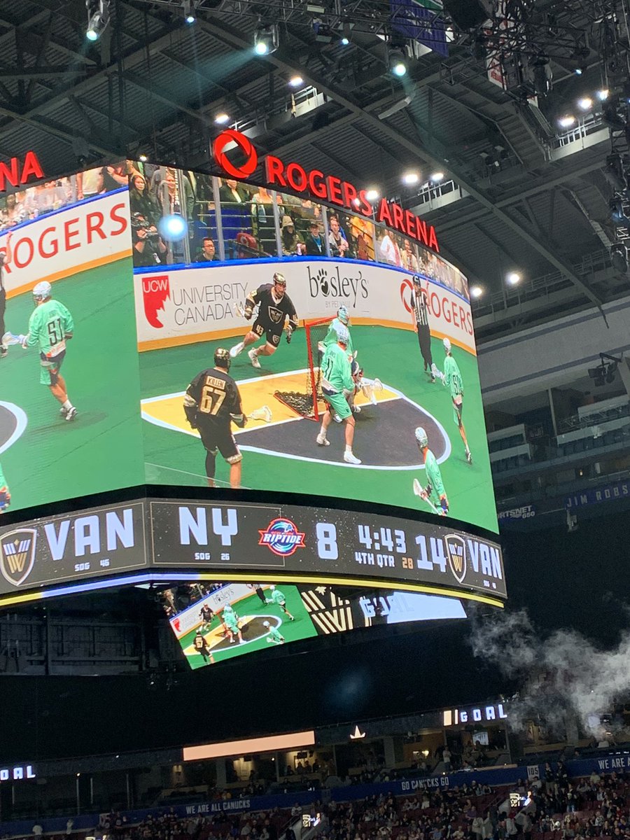 Had a fun day in Vancouver. First time I’ve been to a lacrosse game. I enjoyed it more than I expected; fast paced game and lots of scoring.