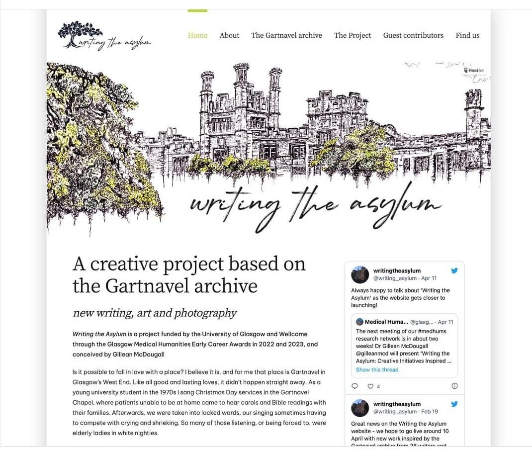 Happy birthday to the 'Writing the Asylum' website, one year old today! Thanks to the 28 writers and artists who gave their time and work so generously - news of 2024 developments coming soon! @writing_asylum @glasgowmedhums @UofGWriting #medhums