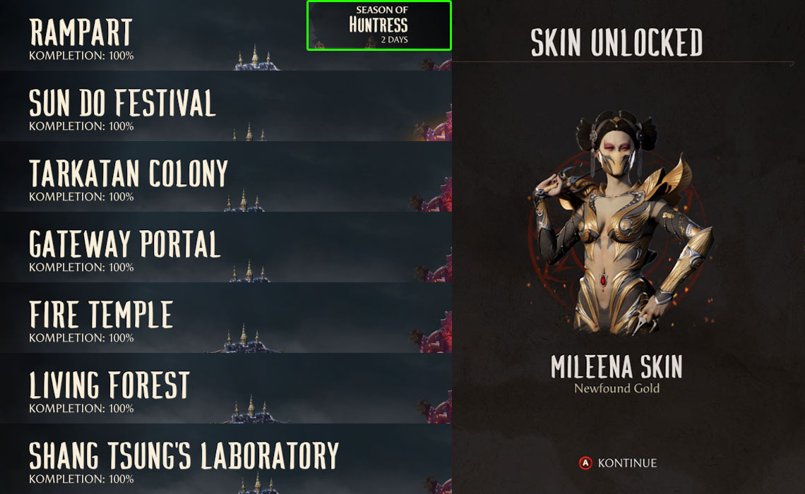 Finished The Season Of The Huntress Invasions all @ 100%. Total Koins at the end: 84,614. But You need 145, 750 to unlock all skins. That would mean you would almost need to play all of invasions twice to have enough. As someone who is a Solo player, I have no interest in…