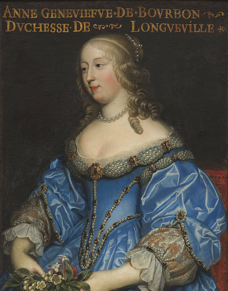 C'était il y a 345 ans : le 15 avril 1679 meurt Anne-Geneviève de Bourbon, duchesse de Longueville, importante figure de la Fronde des princes.