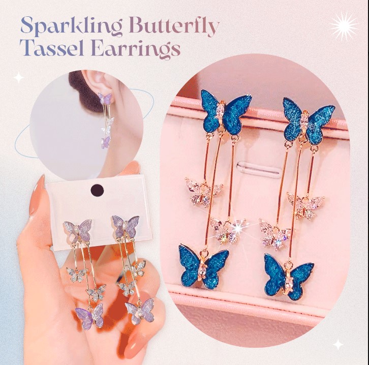 Sparkling Butterfly Tassel Earrings

Buy now click link : rb.gy/1htv09

#butterflyearrings #butterfly #earrings #butterflyjewelry #smallbusiness #butterflynecklace #handmadejewelry #handmade #butterflies #jewelry #butterflyring #earringsoftheday #handmadeearrings