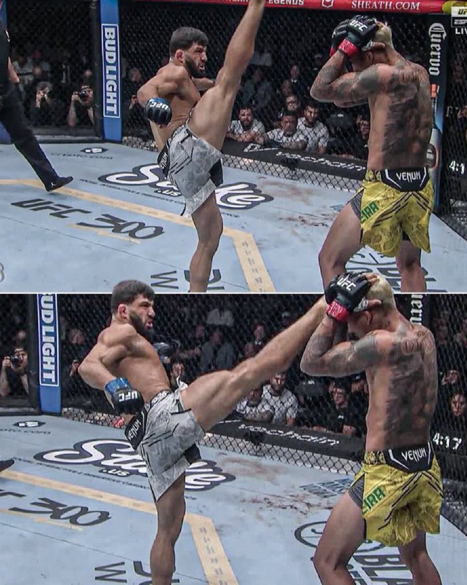 LempireMMA's tweet photo. Quel Axe Kick 🤯🤯🤯 #UFC300 https://t.co/21MqSBhbvS