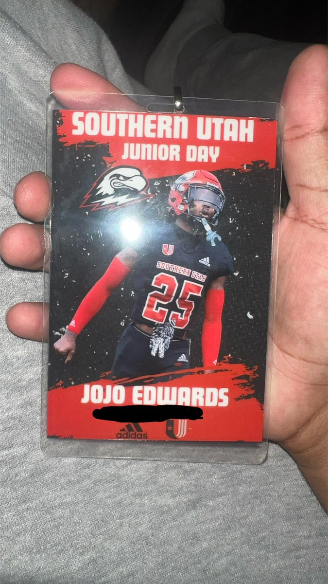Thank you @SUUFB_ for a great Jr. day first one in the books. Appreciate everything the coach’s/ Staff showed me today. @OGMacDC @CoachShawnM_SUU