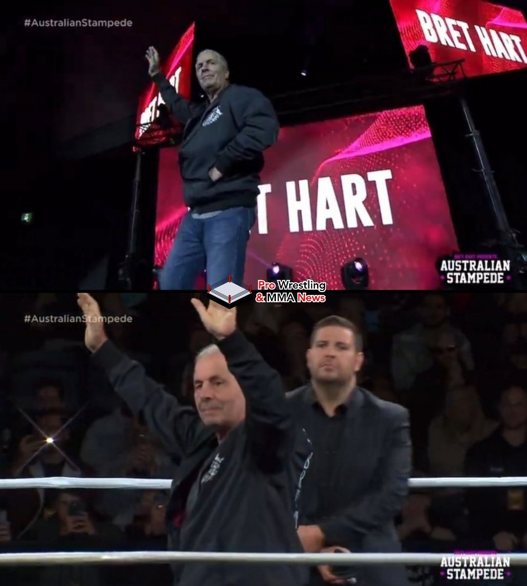#WWE Legend Bret Hart is at #AustralianStampede