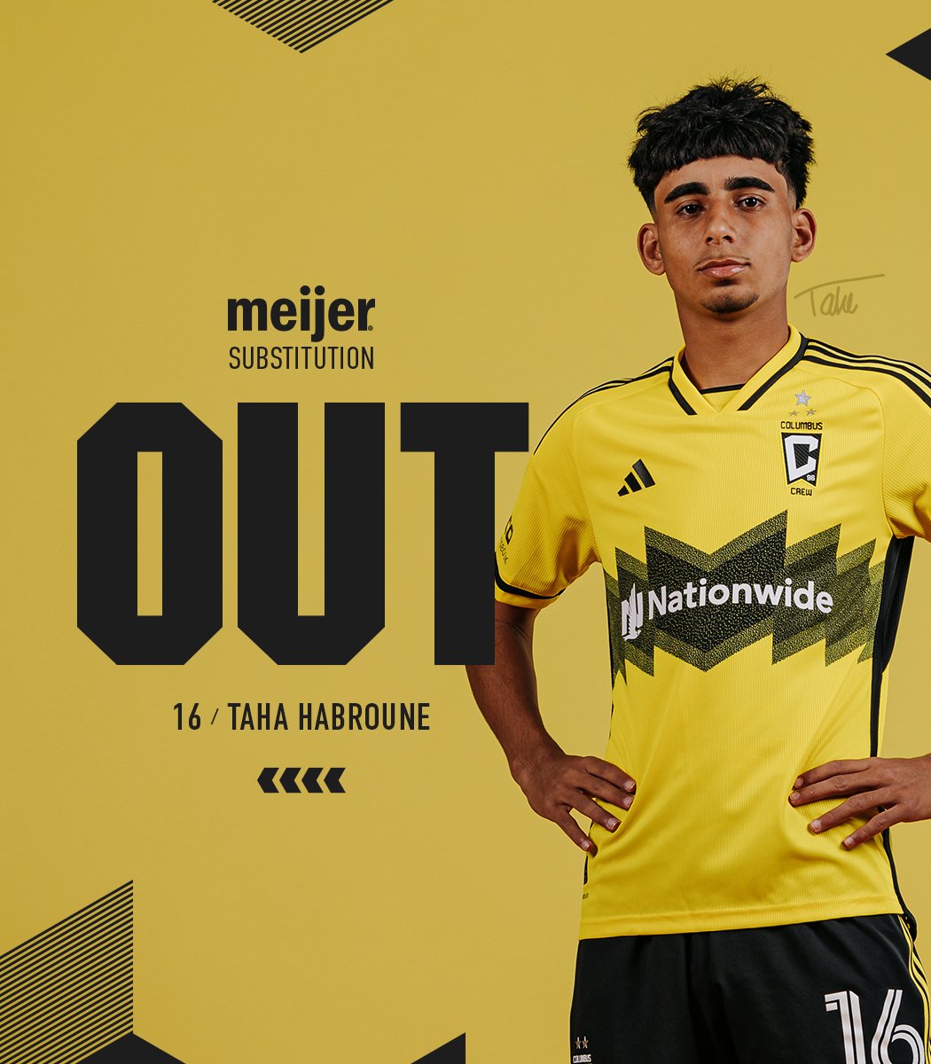 Crew Substitutions: Rossi 🔄 Matan Hinestroza 🔄 Habroune Farsi 🔄 Arfsten #Crew96 | @meijer