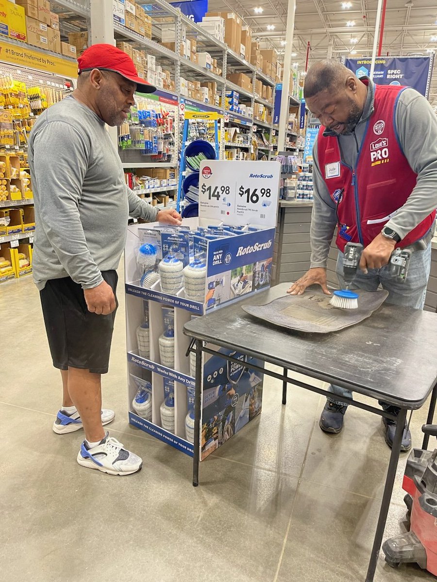 lowes2918rva's tweet photo. ASM Jude and DS John promoting this Weekend's Roto Scrub Demo during the morning huddle! Let's sell some stuff!
#R1DEMOS #Weekending #lowesRVA #lowes2918
@BlueBoxR1 @BenitoKomadina @kennygrimsley @steveyoung456 @GibbyRocks10 @RFMTraylor @CharlesSt73 https://t.co/j3DjP5c7VW