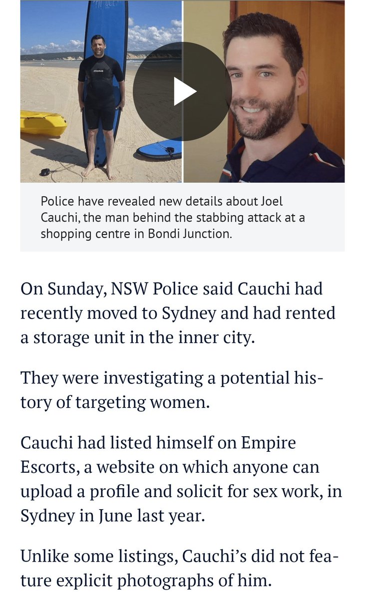MSMWatchdog2013's tweet photo. @JuliaHB1 Remove your tweet ya rabid Islamaphobic flog
You've been told that it's not a terrorist attack
The perpetrator Joel Couchi, aged 40, is an Aust bloke from Qld allegedly suffering from schizophrenia, meth addiction
#NotAMuslim
#NotATerrorist
#NotIslamic
https://t.co/1urCo6h8CA https://t.co/A0rLeB8maB