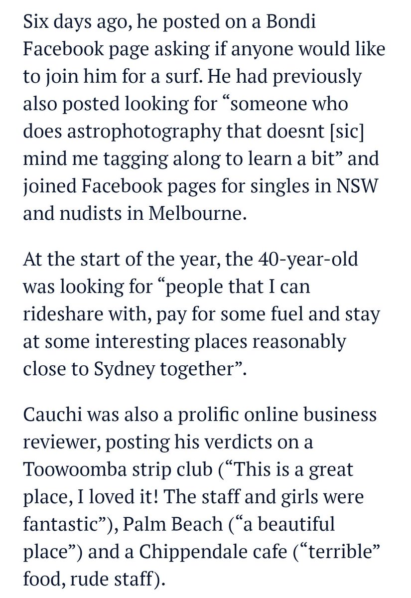 MSMWatchdog2013's tweet photo. @JuliaHB1 Remove your tweet ya rabid Islamaphobic flog
You've been told that it's not a terrorist attack
The perpetrator Joel Couchi, aged 40, is an Aust bloke from Qld allegedly suffering from schizophrenia, meth addiction
#NotAMuslim
#NotATerrorist
#NotIslamic
https://t.co/1urCo6h8CA https://t.co/A0rLeB8maB
