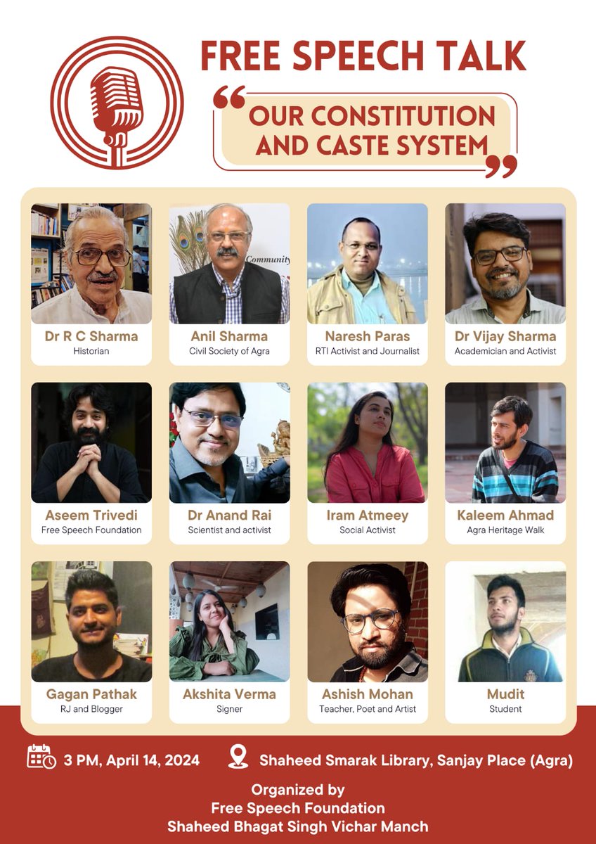 Today in Agra
#FreeSpeechTalk
