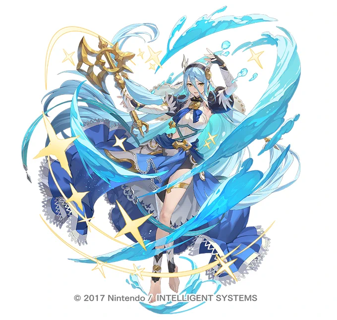 【ファイアーエムブレム ヒーローズ】にて「響く絆のうた アクア」のイラストを描かせていただきました。どうぞよろしくお願い致します!  #FEヒーローズ 