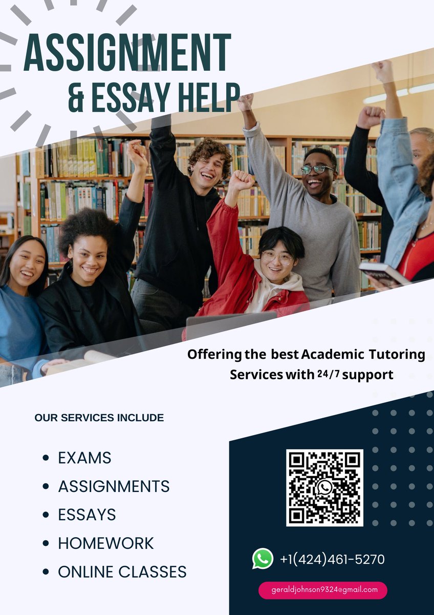 Hey #FAMUly PAY me to HELP in your DUE: -Homework -Assignment -Online class -Essay -Exams #Homeworkslave WHATSAPP +1(424)461-5270 wa.me/message/SZVHDP… #HBCU #FAMU26 #FAMU25 #FAMU24 #FAMU23 #FAMU22 #FAMUGrad #RATTLERS #FAMURoyalCourt #TampaBayTech .