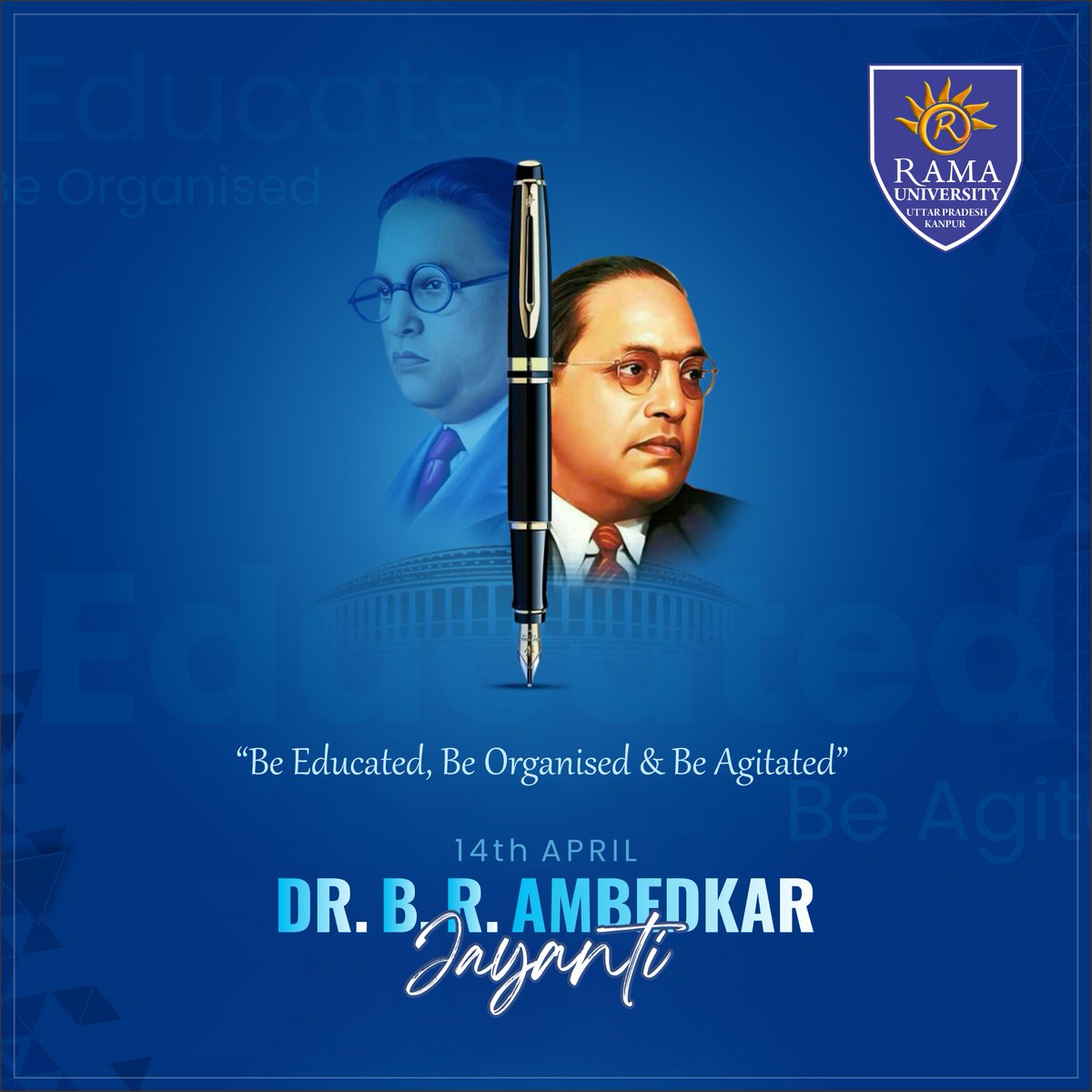 Honor the legacy of Dr. B.R. Ambedkar, champion of equality, justice, and education 🙏✨ #RamaUniversity #AmbedkarJayanti #EqualityForAll #SocialJustice #EducationForAll #Empowerment #Legacy #Inspiration #Diversity #Progress #Inclusion #ChangeMaker