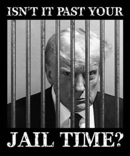 ISN’T IT PAST YOUR JAIL TIME ? #Treason #TRE45ON #TrumpForPrison2024 #TrumpIsATraitorAndCriminal #TrumpIsNotFitToBePresident