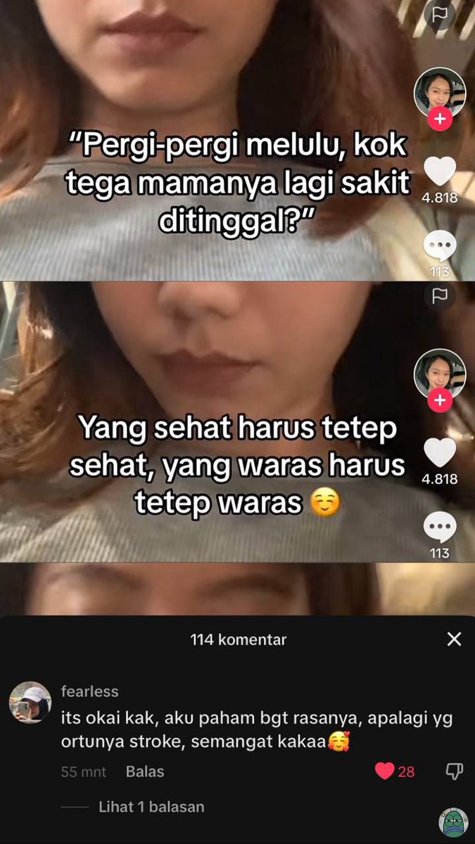 💚 ad yg sama gasih.. w jg caregiver nyokap yg stroke