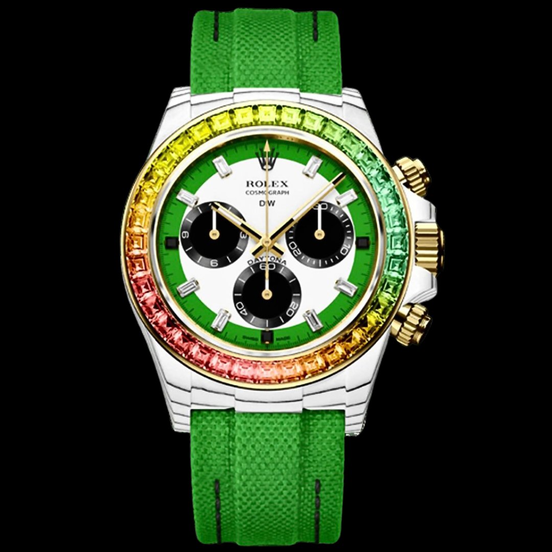 Rolex DiW Daytona RAINBOW WILD GREEN Quartz Fiber 勞力士 彩虹圈地通拿

Price & Watch Details:bit.ly/4aGOlhi

#daytonarainbow #platinumdaytona #rolexdiamond #rolexwatchcollector #RolexDealer #luxurytimepiece #luxurytimepieces #luxurywristwatch #diwWatch #cartierWatch #gmt