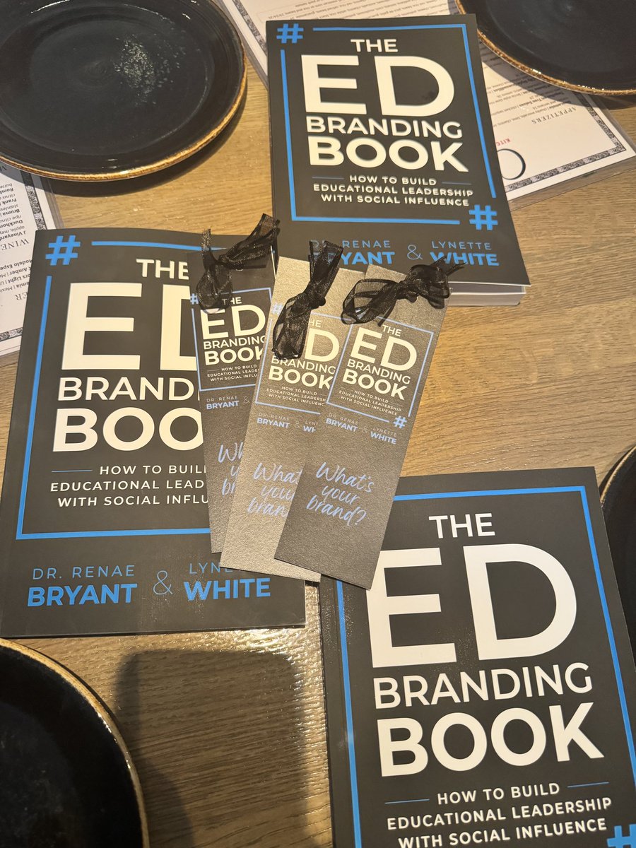 I got to celebrate the release of The #EdBranding Book with some friends (BABs) and did my first book signing! The restaurant was so kind they gave us some celebratory 🫧 and celebrated right along with us!! ❤️🙌🏾 #TellYourStory #dbcincbooks bit.ly/EdBrandingBook