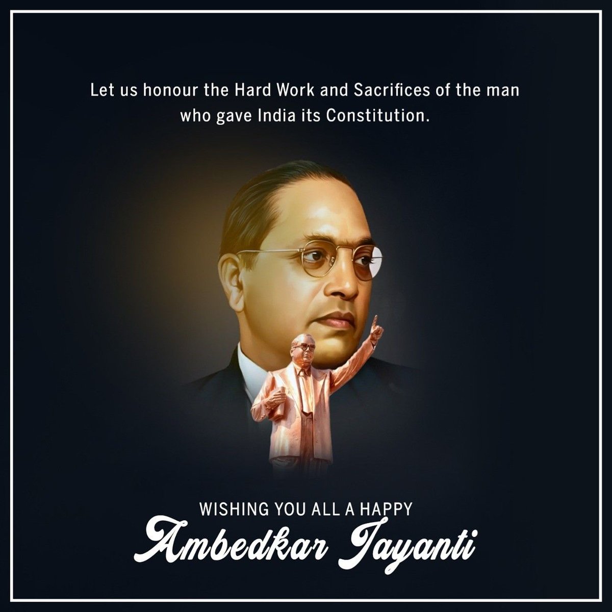 On the occasion of Dr Bhimrao Ambedkar's birthday, may we learn from him the spirit of self-confidence and the will to fight  oppression.

#HappyAmbedkarJayanti