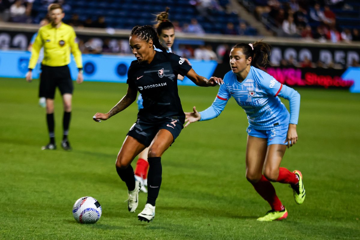 Calm, cool and collected as she becomes the NWSL player with the most consecutive regular-season appearances #WithTheStars Sam Staab, everyone! 94 back-to-back, and here's to 94 more for the un-Staab-able Sam 🥹🫶