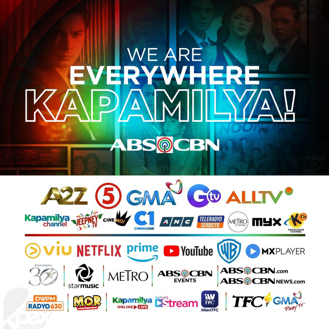 From the Philippines’ leading content provider, this is ABS-CBN ❤️💚💙 The No. 1 content provider in the Philippines selling over 50,000 hours of content to over 50 countries in Asia, Africa, Europe, and Latin America. ABS-CBN transitions from a Philippine broadcasting company