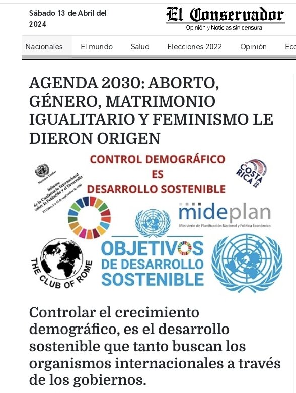 No sea tan descarado, usted sabe muy bien lo que contiene la #Agenda2030 Su partido la trajo al país incluso desde sus inicios con @FigueresMaria y firmó compromisos desde hace décadas elconservadorcr.com/agenda-2030-ab…