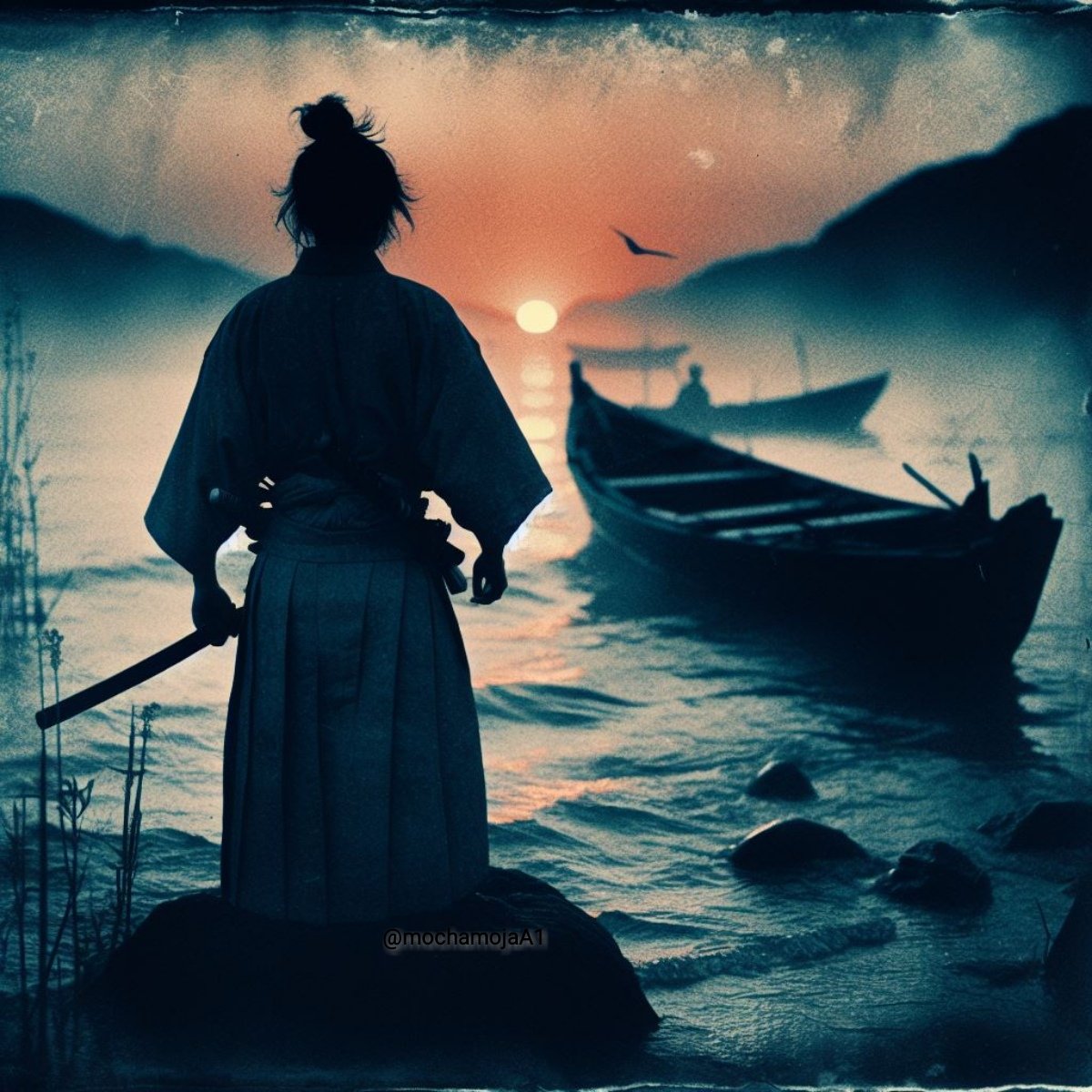mochamojaA1's tweet photo. #DALLE3 #シルエット同好会
#これを見た人は黙ってシルエット絵を貼る
侍 nostalgic japan #Samurai
#AIart #カロタイプ #callotype #cyanotype #ポートレイト #streetsnap #AIartwork #AIidol #AIグラビア #AIイラスト #AIillustration #AImood #AIartcommunity https://t.co/5AIVVswIn0