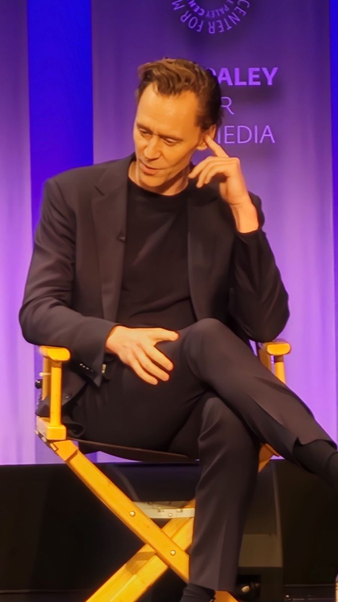 Hiddleston on how he sees the two seasons of #Loki: Integrate the shadow into your present…the two seasons have been about identity…how do we step outside the predetermined tracks…we do that by stepping outside ourselves.” #PaleyFest