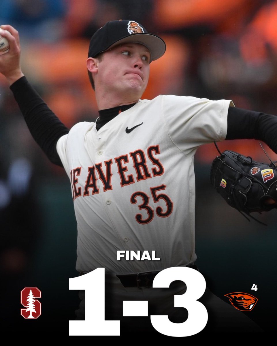 Beavs off to a 2-0 start in the series vs Stanford after a grind it out game Saturday night! #GoBeavs #BTD