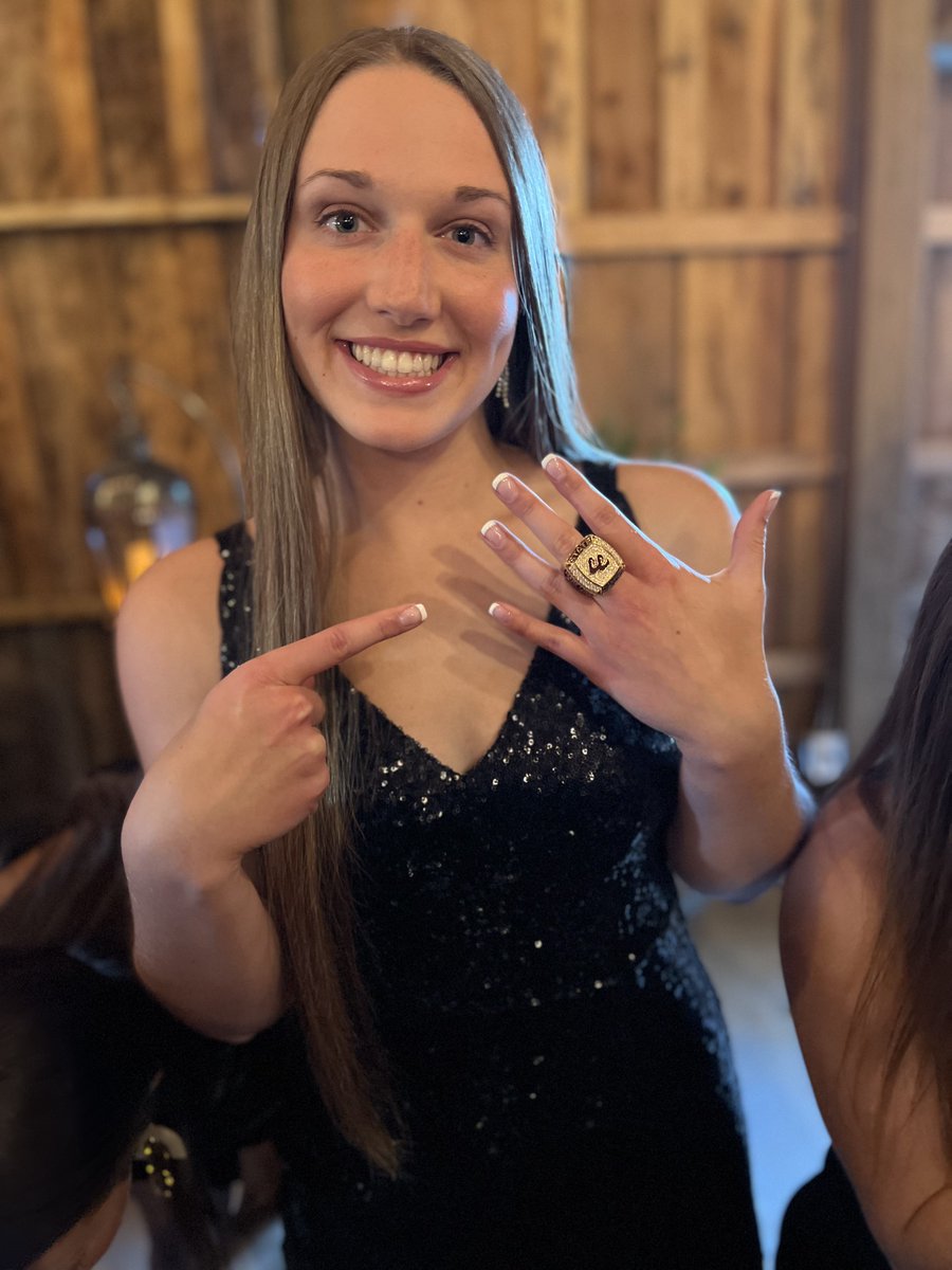 The State Champ got her ring tonight! #Lionstrong