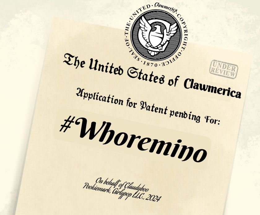 marimopeace's tweet photo. @ClaudeClawmark o7 respect for your service to the cause!! will ensure that the clawmerican civil service is made aware of your new trademark so that the world knows your #WHOREMINO genius 🪑👍 https://t.co/a9Khd0huOu