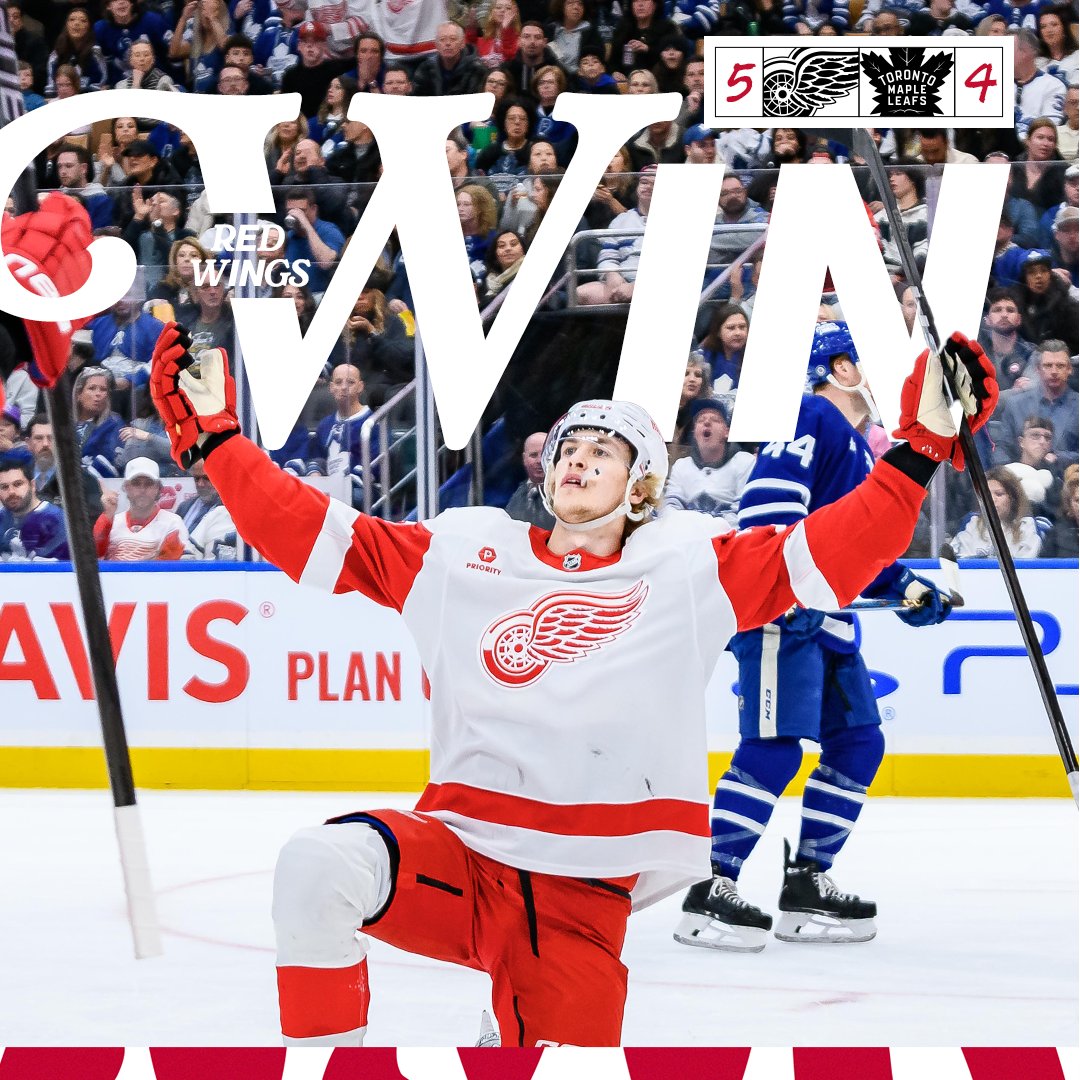 DetroitRedWings's tweet photo. "We need to show up and have our foot on the gas. That’s been the attitude.”