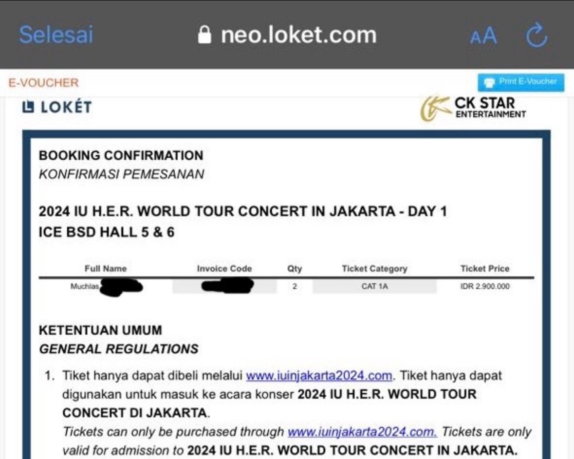 humanberbinar's tweet photo. WTS 

IU HER WORLD CONCERT JAKARTA

CAT 1 A (Avail 2 tix)

✅ Data pribadi 
✅ dibantu urusin semuanya
✅ harga normal 💯 no fee 

#HER_WORLD_TOUR_IN_JAKARTA #HER_WORLD_TOUR #WTB #WTS WTB WTS https://t.co/dxcvJ8HVf0