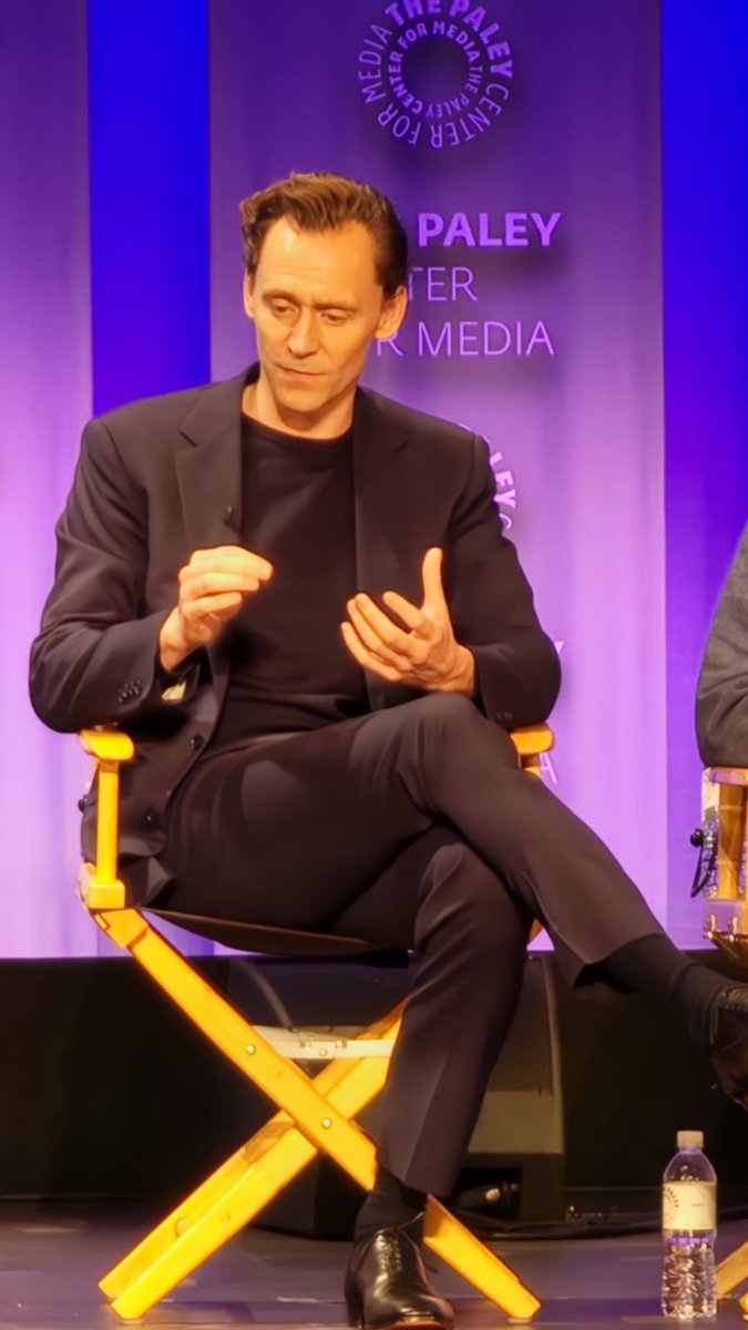 Hiddleston on why the pressure of the TVA was such an attractive environment to place #Loki in: “I really enjoyed the internal turbulence that caused the mask to come off and change the way he engages with other characters.” #PaleyFest