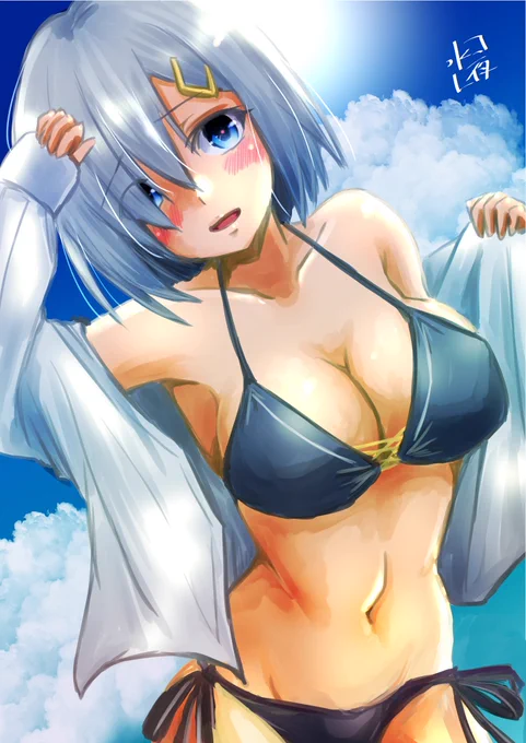 #気温が高いので気が早いが水着絵が見たい 