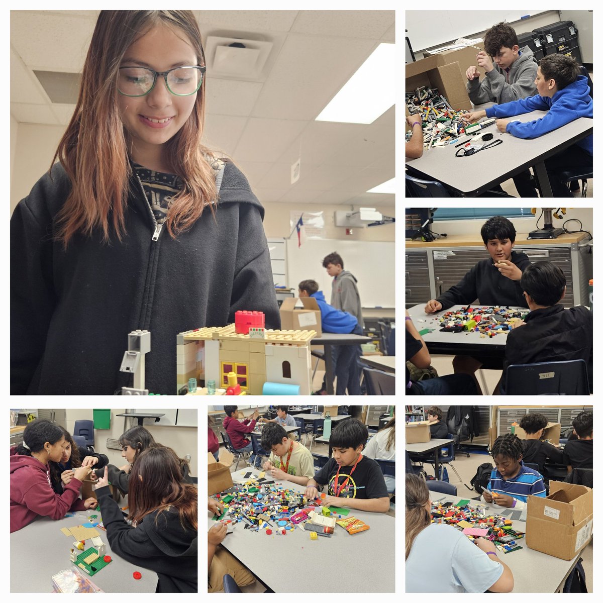 Nothing promotes creativity, collaboration, and smiles more than Legos. These Habric students showcased their talents. @JHambric_K8 @TOaxaca_JHS @VDeAvila_SEC #TeamSISD #SISDCTE