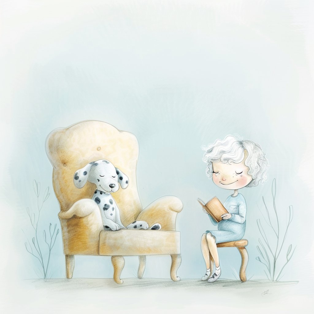 Love is... giving your dog the best spot

#SundayMorning 
#LazyDay 
#WeekendVibes 
#wholetthedogsout 
#dog 
#dalmatiandog 
#relaxing 
#illustrationAI 
#illustrationart 
#SweetHome 
#adorable 
#AIArtCommuity 
#AIArtwork 
#AIArtistCommunity 
#midjourneyartwork 
#midjourneygallery