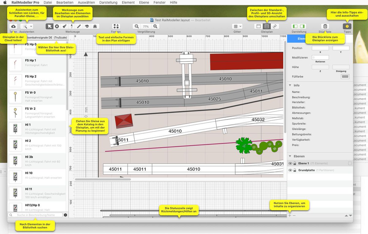 'RailModeller Pro – Gleisplanung für macOS', Testbericht bei 1durch45.de 
1durch45.de/2020/08/02/rai… 
#Gartenbahn #gardenrailway #Modellbahn #trackplan #hoscaletrains #Modellbau