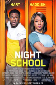#BunkerVision Saturday Night Movie was #NightSchool, a 2018 comedy starring @KevinHart4real Tiffany Haddish and #RobRiggle.  The story follows a group of adults who set out to earn their GEDs and comedy mayhem ensues! It grossed over $103 million on a $29 million budget!